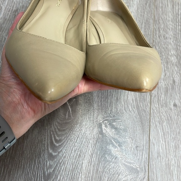 Ann Taylor Leather Pumps Heels Style 397174 Camel Nude 7M - Picture 14 of 16